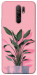 Чехол Pink plant для Xiaomi Redmi 9