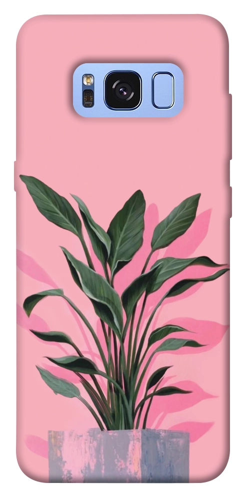 Чехол Pink plant для Galaxy S8 (G950)