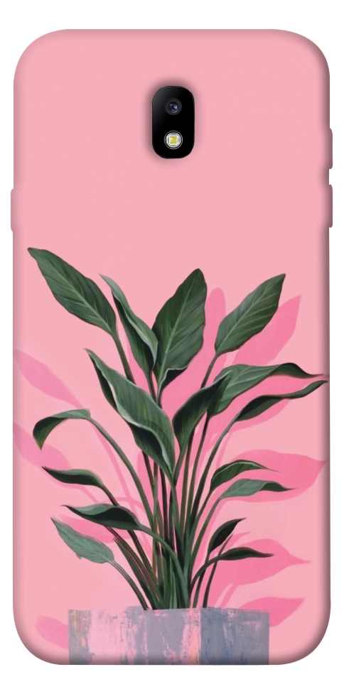 Чехол Pink plant для Galaxy J7 (2017)