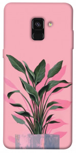 Чохол Pink plant для Galaxy A8 (2018)