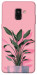 Чохол Pink plant для Galaxy A8 (2018)