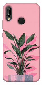 Чехол Pink plant для Huawei P20 Lite