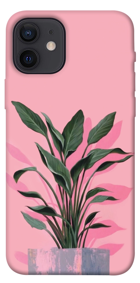 Чехол Pink plant для iPhone 12