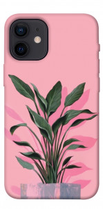 Чохол Pink plant для iPhone 12 mini