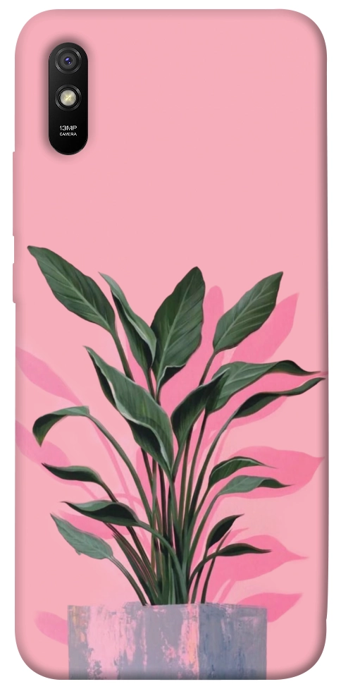 Чехол Pink plant для Xiaomi Redmi 9A