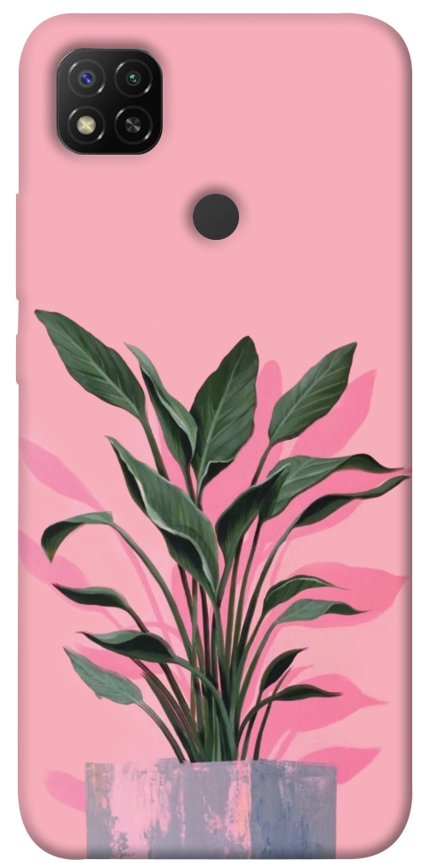 Чехол Pink plant для Xiaomi Redmi 9C