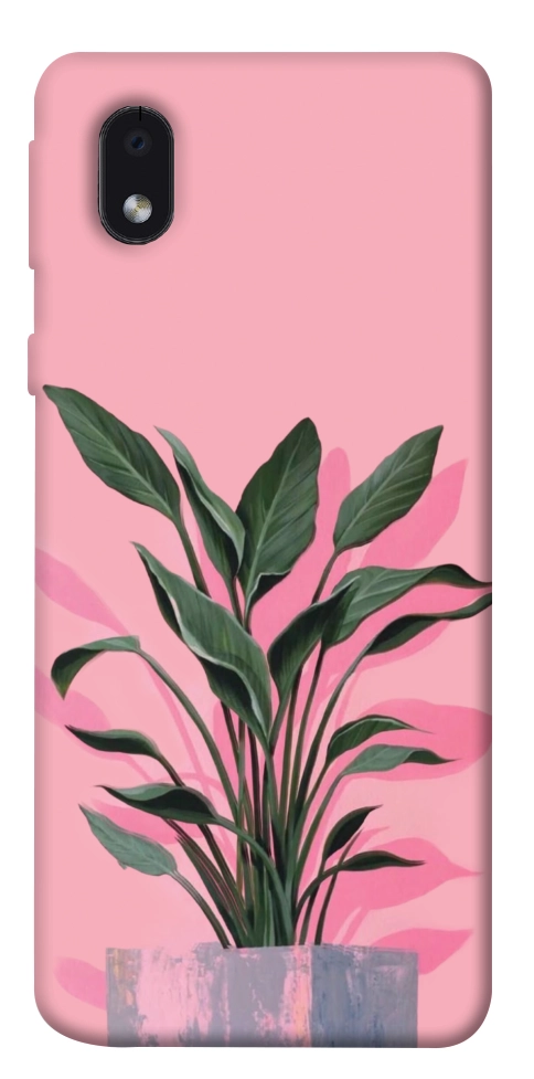 Чехол Pink plant для Galaxy M01 Core