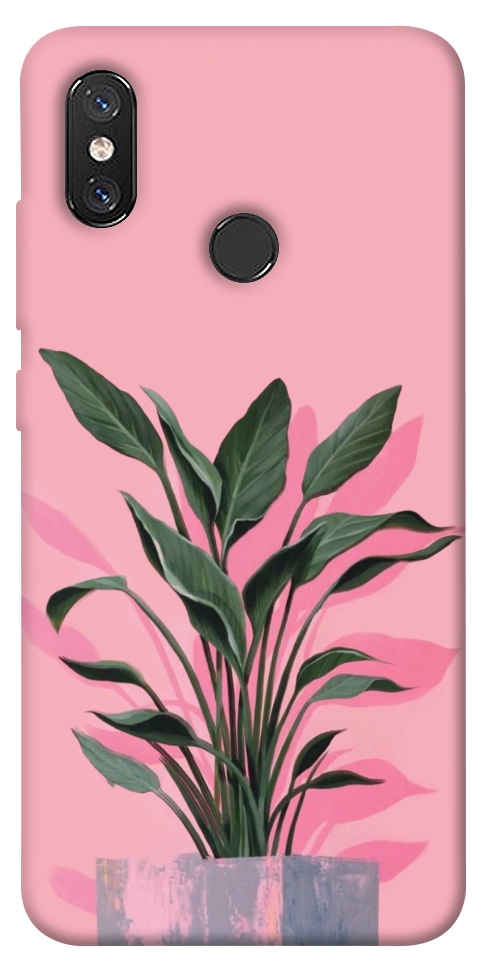 Чехол Pink plant для Xiaomi Mi 8