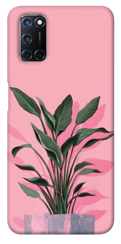 Чехол Pink plant для Oppo A92