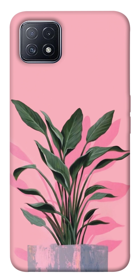 Чехол Pink plant для Oppo A73
