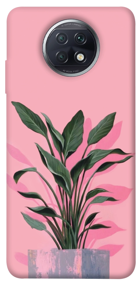 Чехол Pink plant для Xiaomi Redmi Note 9T