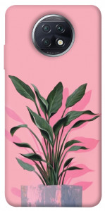Чохол Pink plant для Xiaomi Redmi Note 9 5G