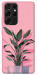 Чехол Pink plant для Galaxy S21 Ultra