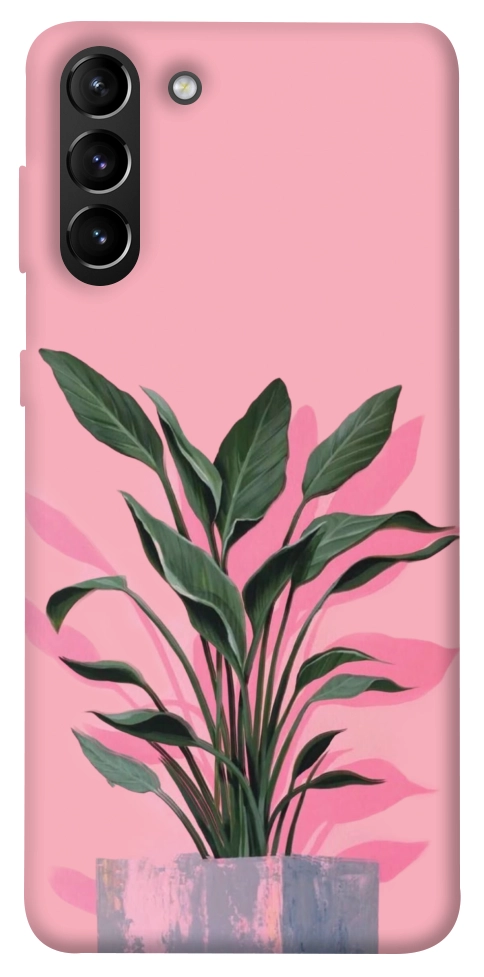 Чохол Pink plant для Galaxy S21+