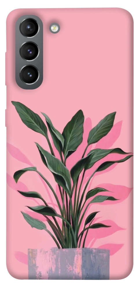 Чехол Pink plant для Galaxy S21