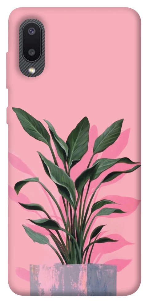 Чехол Pink plant для Galaxy A02