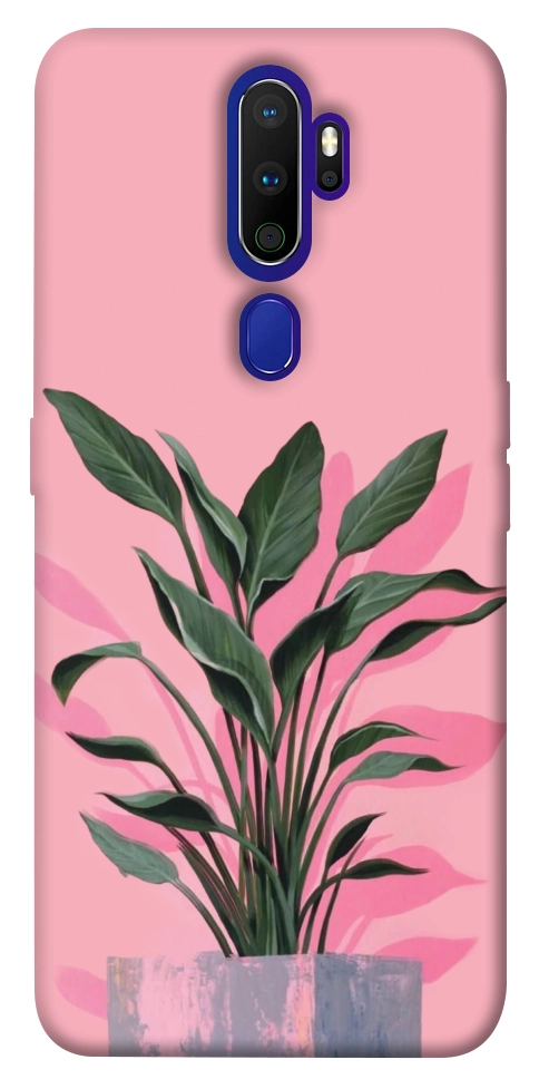 Чехол Pink plant для Oppo A9 (2020)