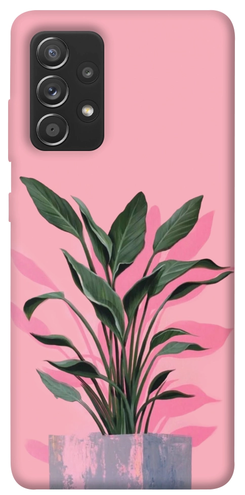 Чехол Pink plant для Galaxy A72 5G