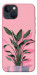 Чохол Pink plant для iPhone 13