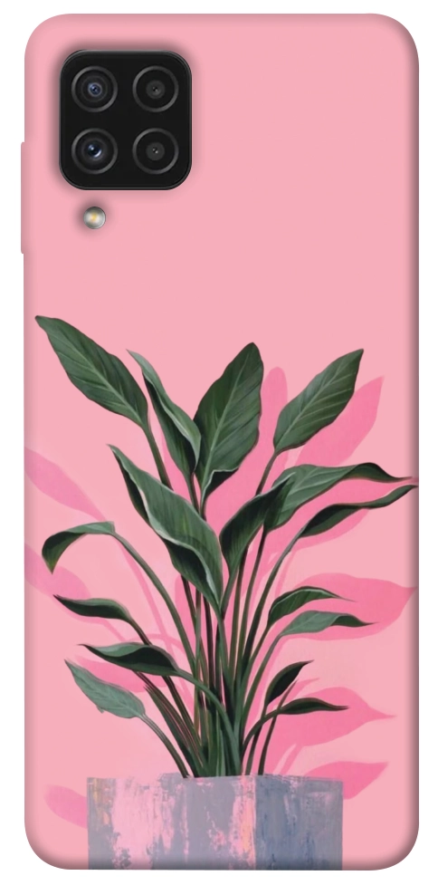 Чехол Pink plant для Galaxy A22 4G