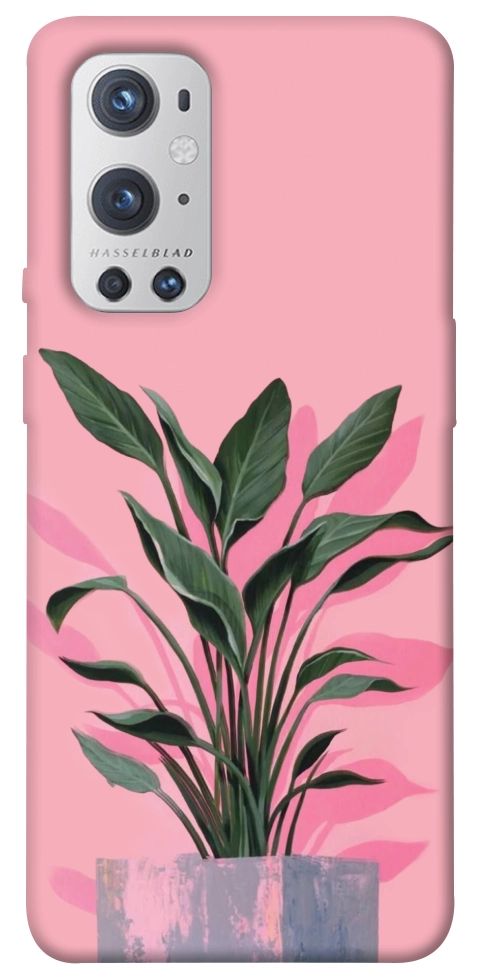 Чехол Pink plant для Oneplus 9 pro