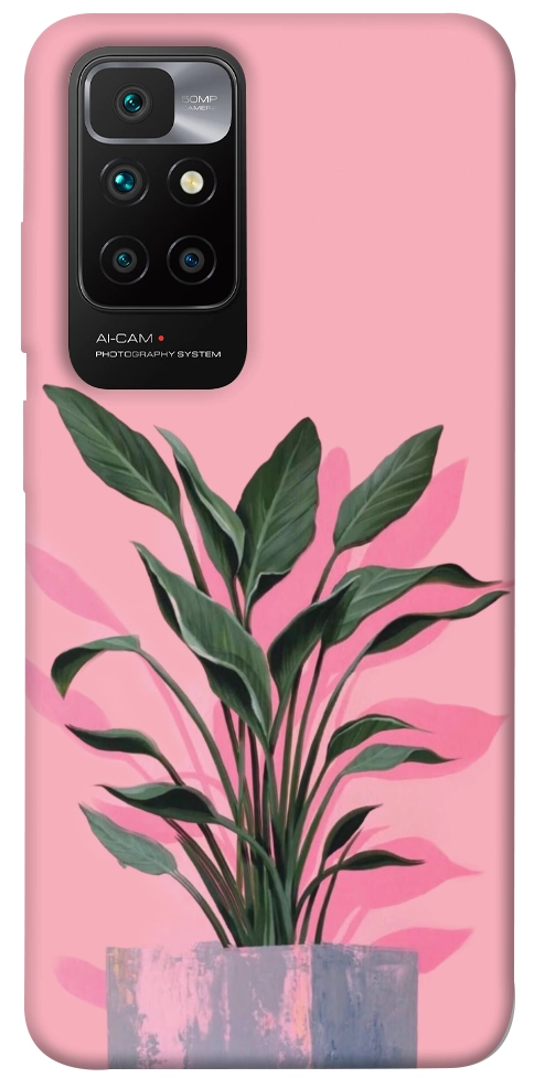 Чехол Pink plant для Xiaomi Redmi 10