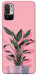 Чехол Pink plant для Xiaomi Redmi Note 10 5G