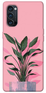 Чохол Pink plant для Oppo Reno 4 Pro 5G