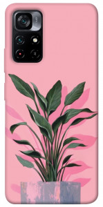 Чехол Pink plant для Xiaomi Poco M4 Pro 5G