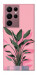 Чехол Pink plant для Galaxy S22 Ultra