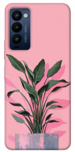 Чохол Pink plant для Tecno Camon 18 P