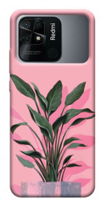 Чохол Pink plant для Xiaomi Redmi 10C