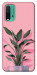 Чехол Pink plant для Xiaomi Redmi Note 9 4G