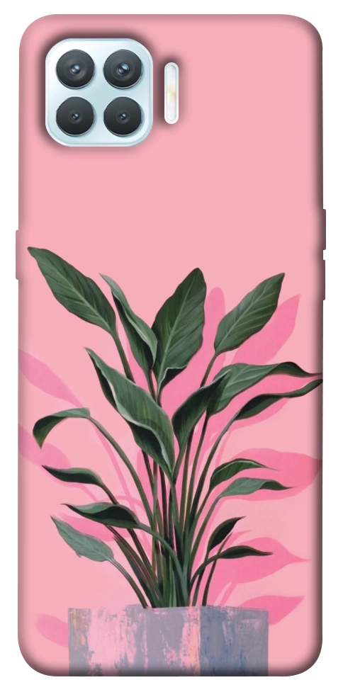Чохол Pink plant для Oppo F17 Pro