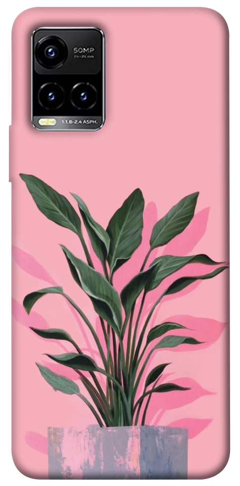 Чехол Pink plant для Vivo Y21