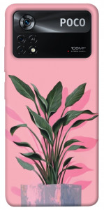 Чохол Pink plant для Xiaomi Poco X4 Pro