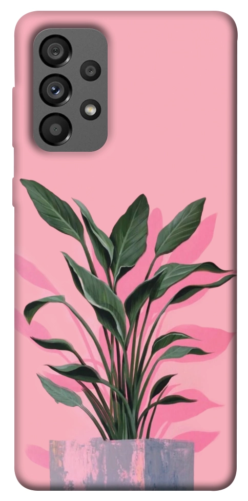 Чехол Pink plant для Galaxy A73 5G