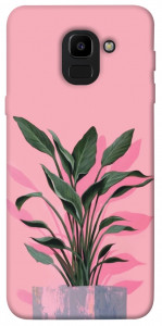Чохол Pink plant для Galaxy J6 (2018)