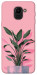 Чехол Pink plant для Galaxy J6 (2018)