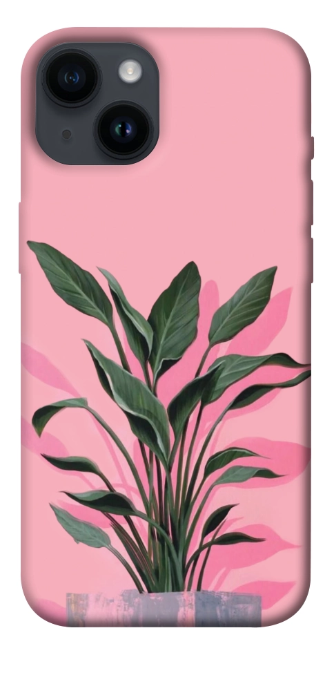 Чохол Pink plant для iPhone 14