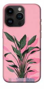Чохол Pink plant для iPhone 14 Pro