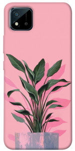 Чехол Pink plant для Realme C20