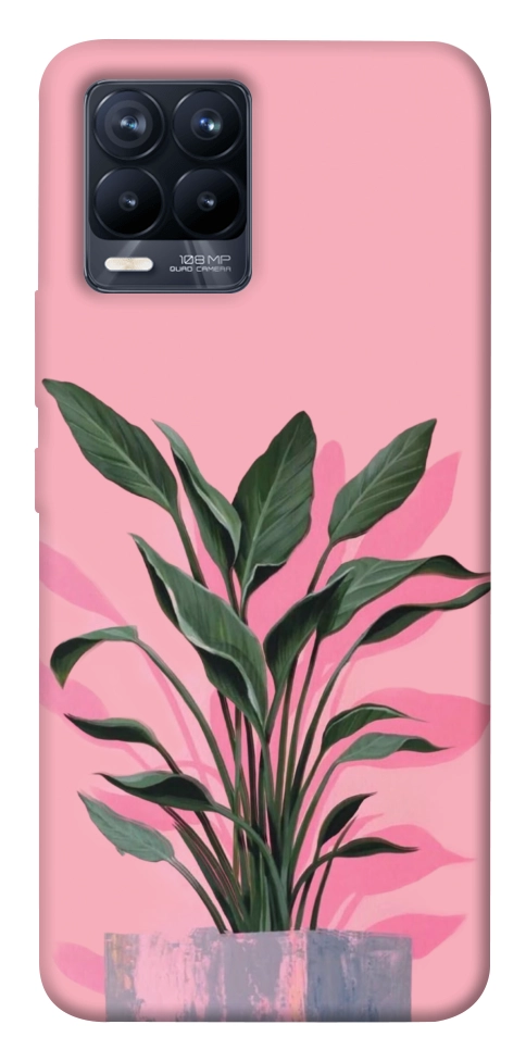 Чохол Pink plant для Realme 8 Pro