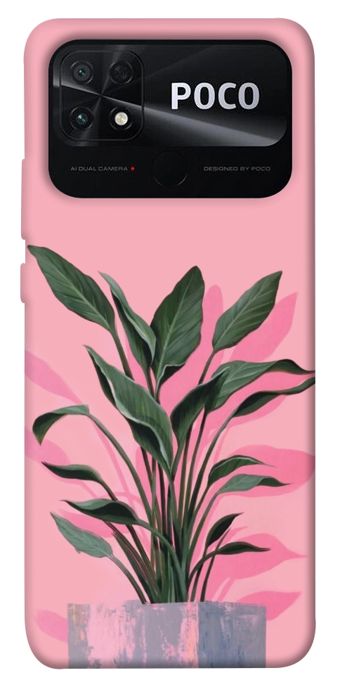 Чехол Pink plant для Xiaomi Poco C40