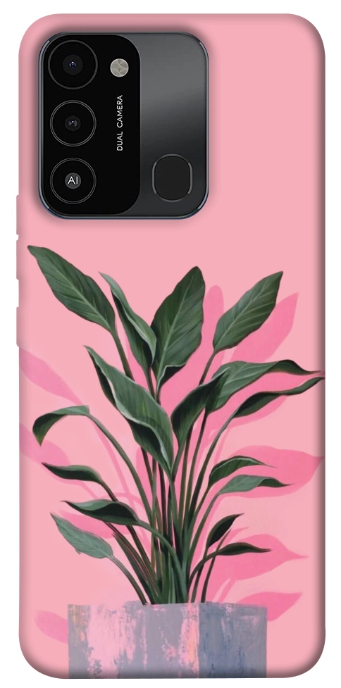 Чехол Pink plant для TECNO Spark 8C