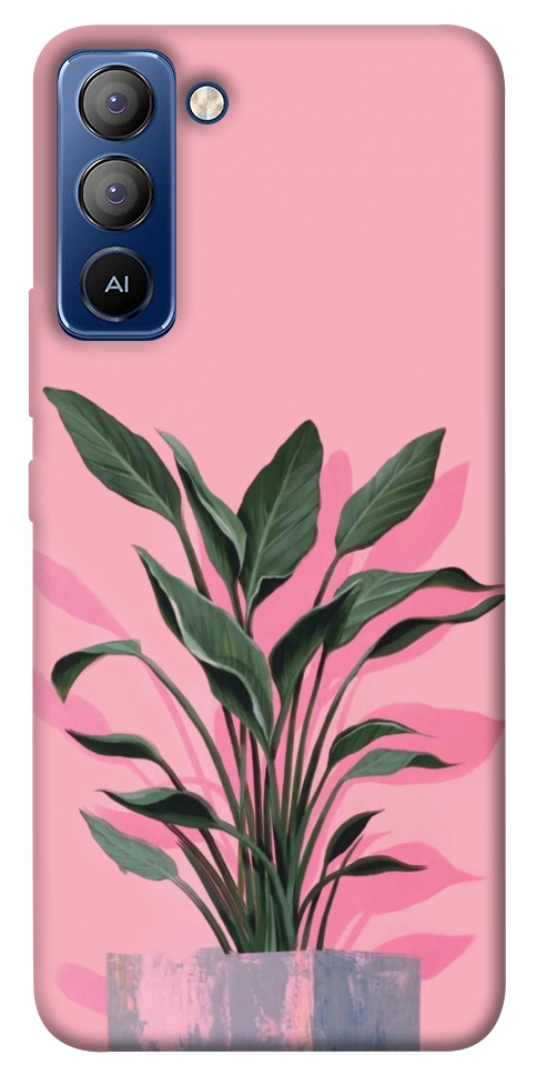 Чехол Pink plant для TECNO Pop 5 Pro