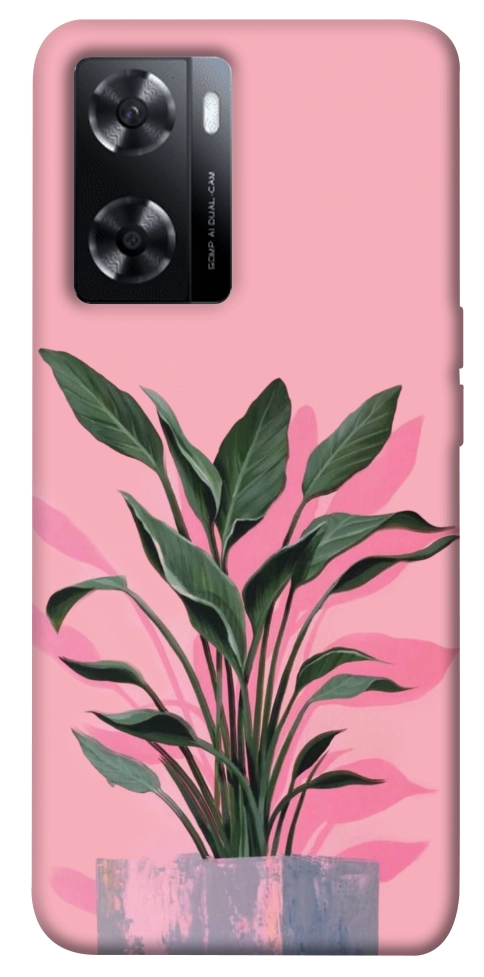 Чохол Pink plant для Oppo A57s