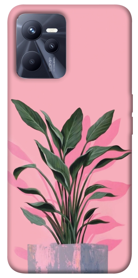 Чехол Pink plant для Realme C35