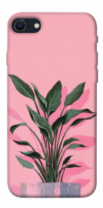 Чехол Pink plant для iPhone SE (2022)