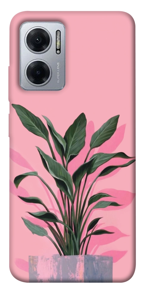 Чехол Pink plant для Xiaomi Redmi Note 11E